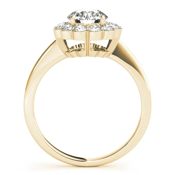 Engagement Rings Halo Round - TN50833-E