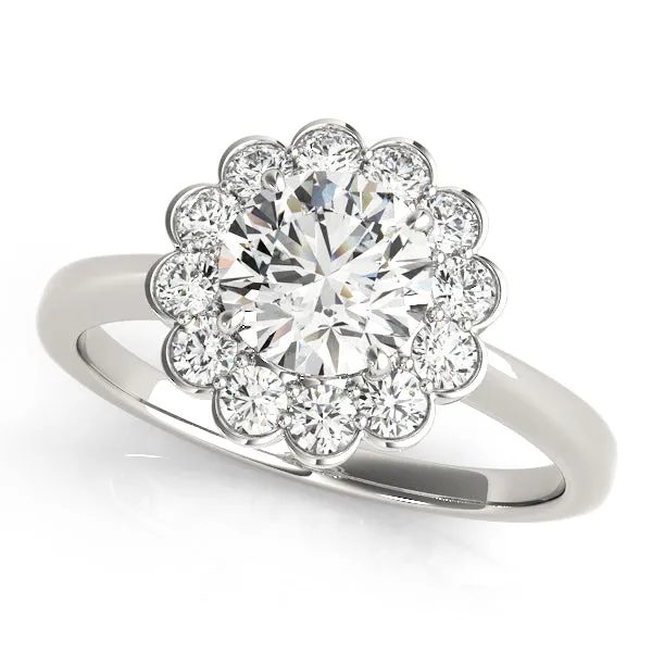 Engagement Rings Halo Round - TN50833-E