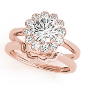 Engagement Rings Halo Round - TN50833-E