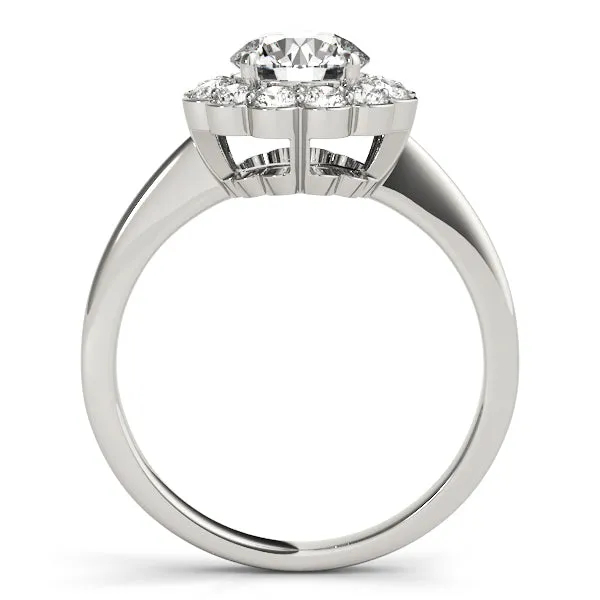 Engagement Rings Halo Round - TN50833-E