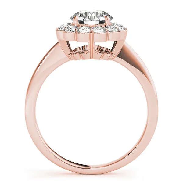 Engagement Rings Halo Round - TN50833-E
