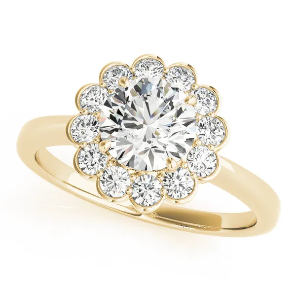 Engagement Rings Halo Round - TN50833-E