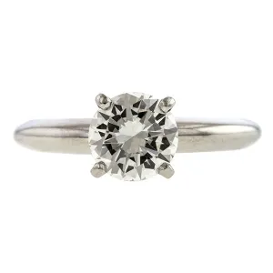 Estate Solitaire Diamond Engagement Ring, 0.98ct.