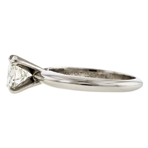 Estate Solitaire Diamond Engagement Ring, 0.98ct.