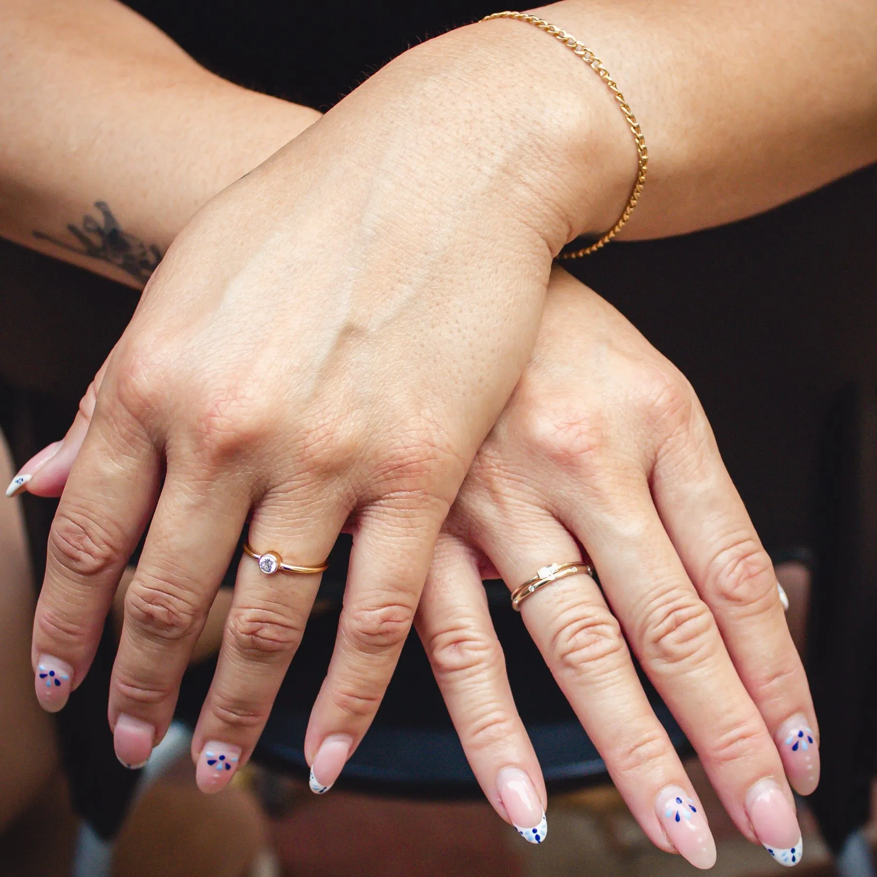 Eternity   Baguette Combo Ring Set