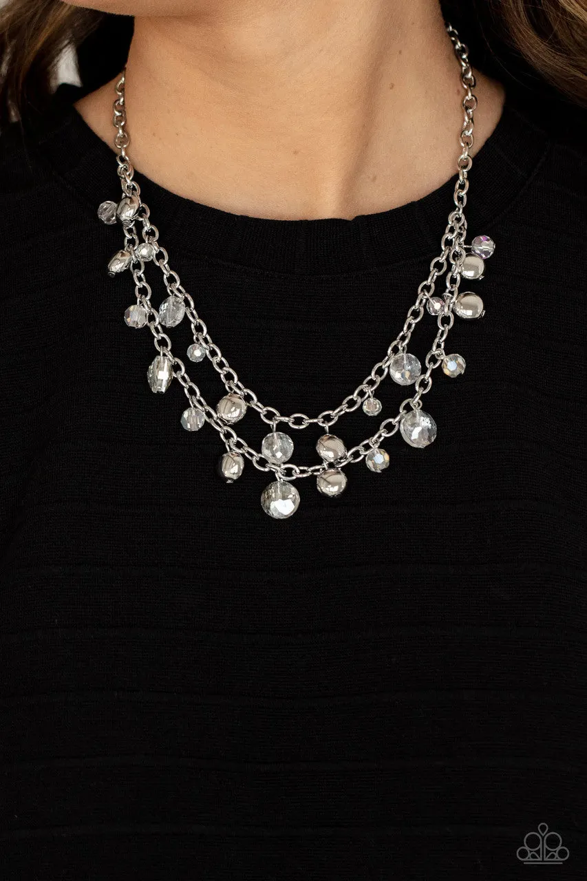 Ethereally Ensconced White Paparazzi Necklace