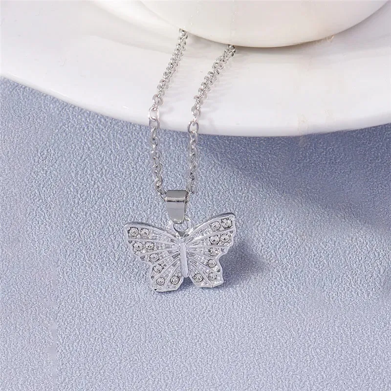 Fashion Cross Necklace for Women Men Gold Silver Color Dazzling Crystal Jesus Crucifix Necklace Christian Jewelry Wholesale