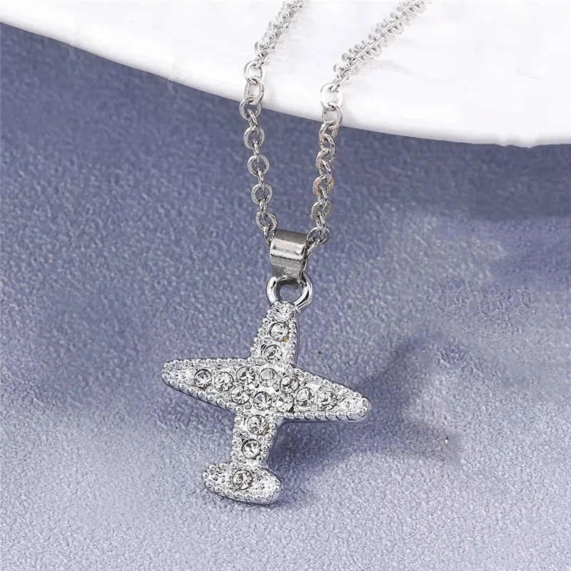 Fashion Cross Necklace for Women Men Gold Silver Color Dazzling Crystal Jesus Crucifix Necklace Christian Jewelry Wholesale