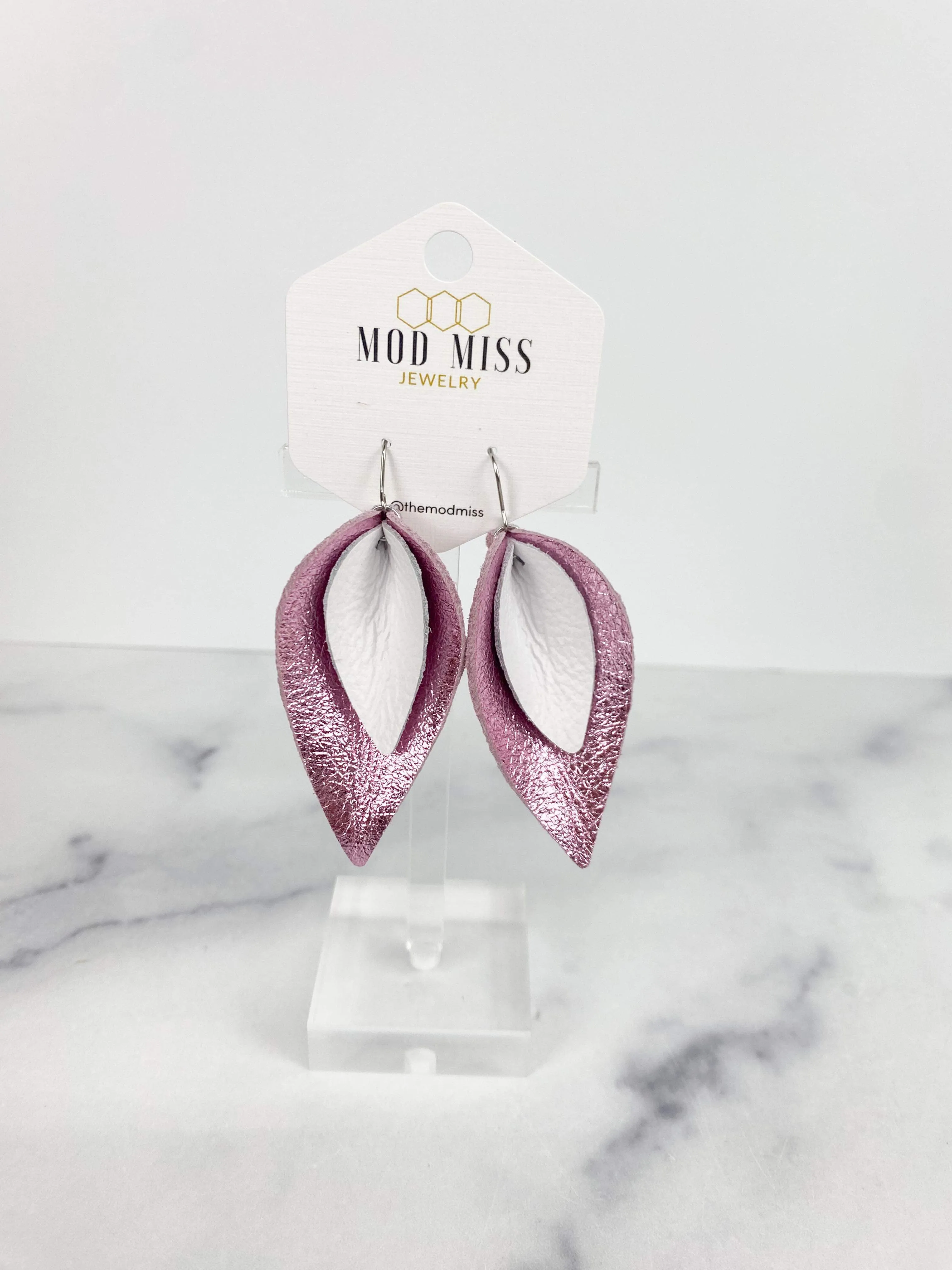 FEBRUARY 2024 Stacked Petal Earrings {Pre-Order:  Ships First Week of FEBRUARY/Please Order Separately/Orders Are NOT Split Up!}