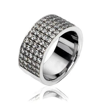 Five Row Pave Band