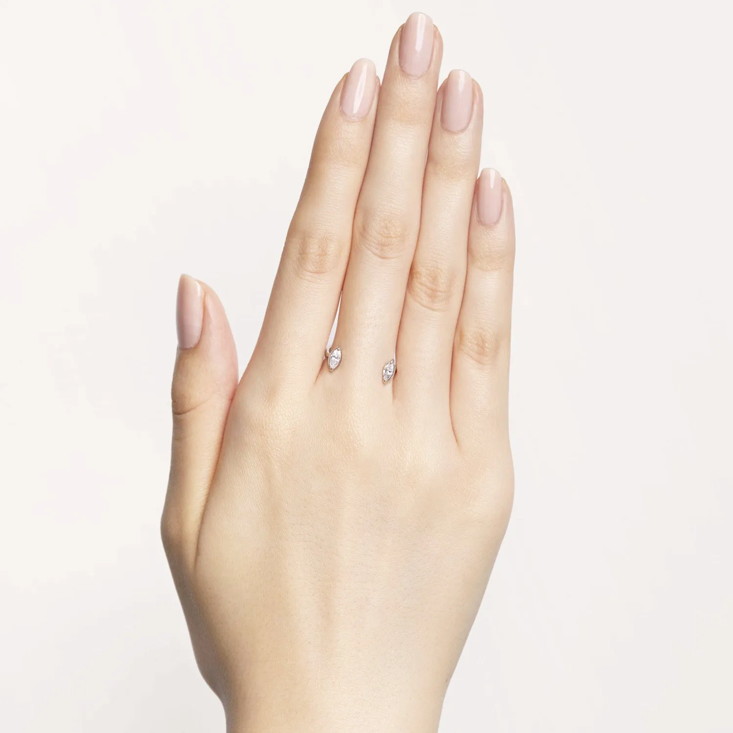 Floating Cuffs (marquise-shaped diamonds)