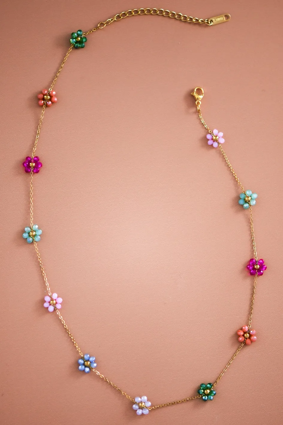 Flower Beaded Necklace