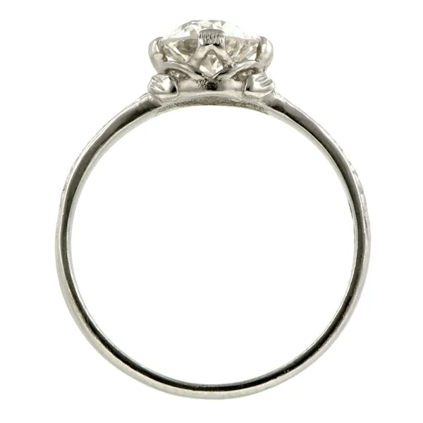 Flower Engagement Ring, Circular Brilliant 0.99ct.- Heirloom by Doyle & Doyle