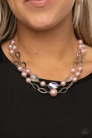 Fluent in Affluence Pink Paparazzi Necklace