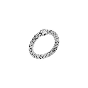 Fope 18k White Gold with Diamond Souls Flex'It Fashion Ring – 09E08AX_BB_B-XBX_00M