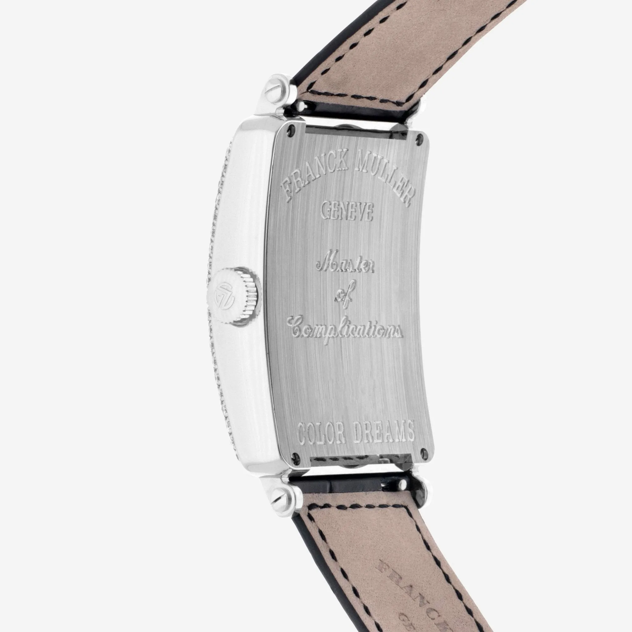 Franck Muller Long Island Color Dreams 18K White Gold Diamond Automatic Unisex Watch 1200SCD