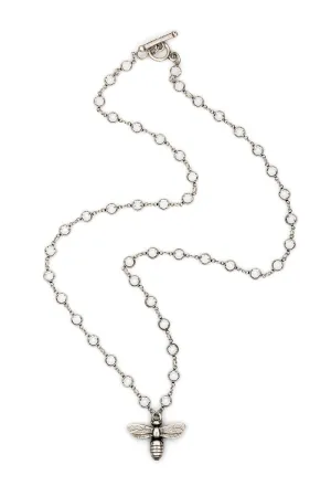 French Kande Swarovski with Miel Pendant Necklace