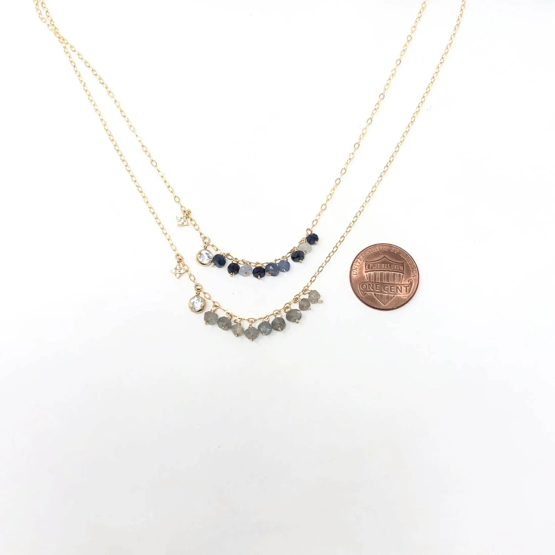 Gemstone and Swarovski Crystal Necklace