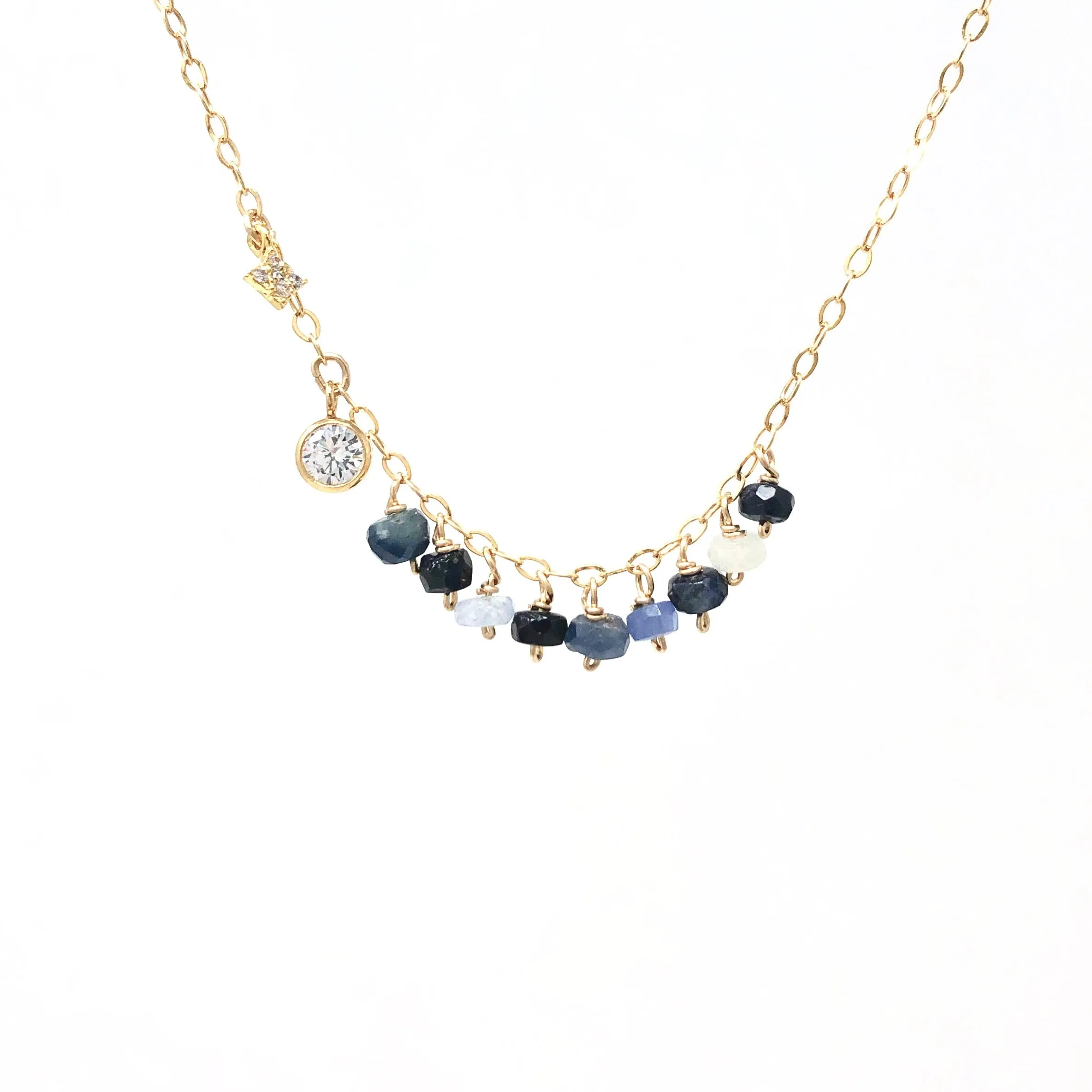 Gemstone and Swarovski Crystal Necklace