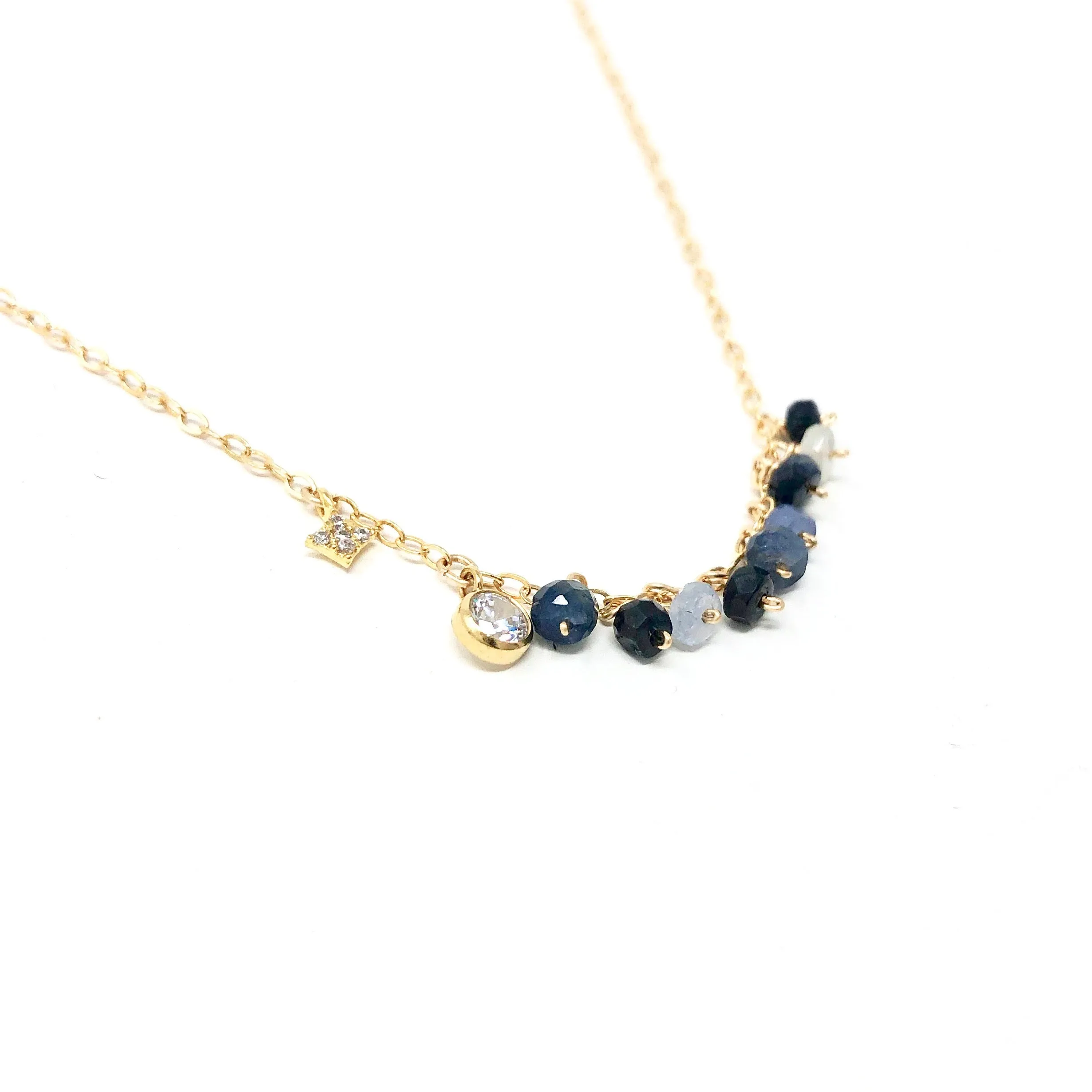 Gemstone and Swarovski Crystal Necklace