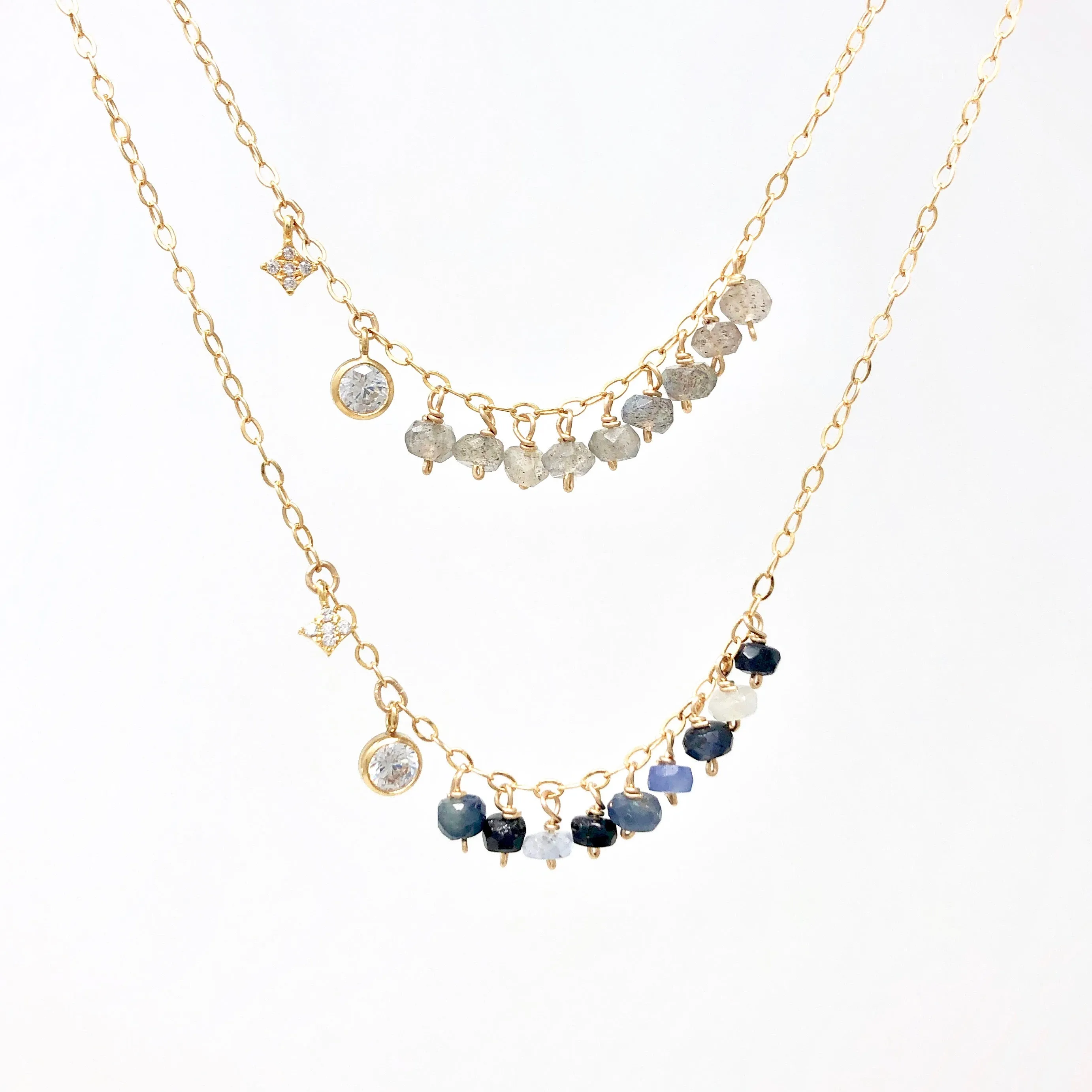 Gemstone and Swarovski Crystal Necklace