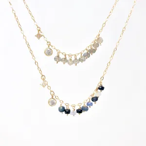 Gemstone and Swarovski Crystal Necklace