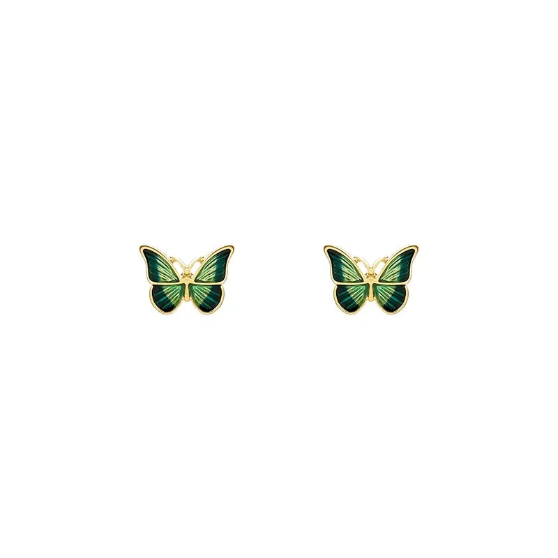 Glazed Butterfly Studs
