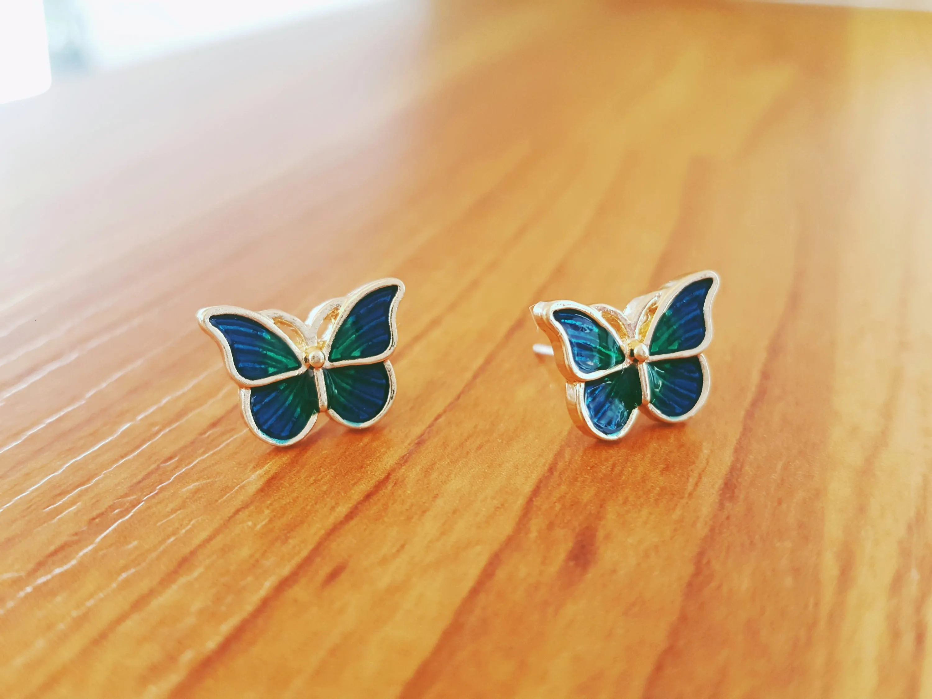 Glazed Butterfly Studs