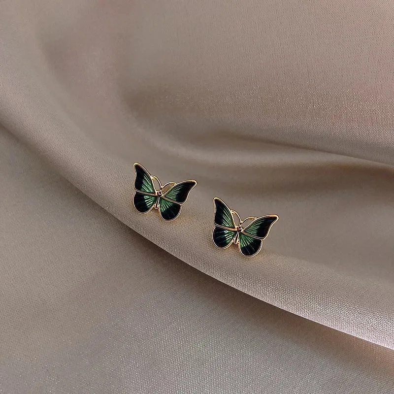 Glazed Butterfly Studs