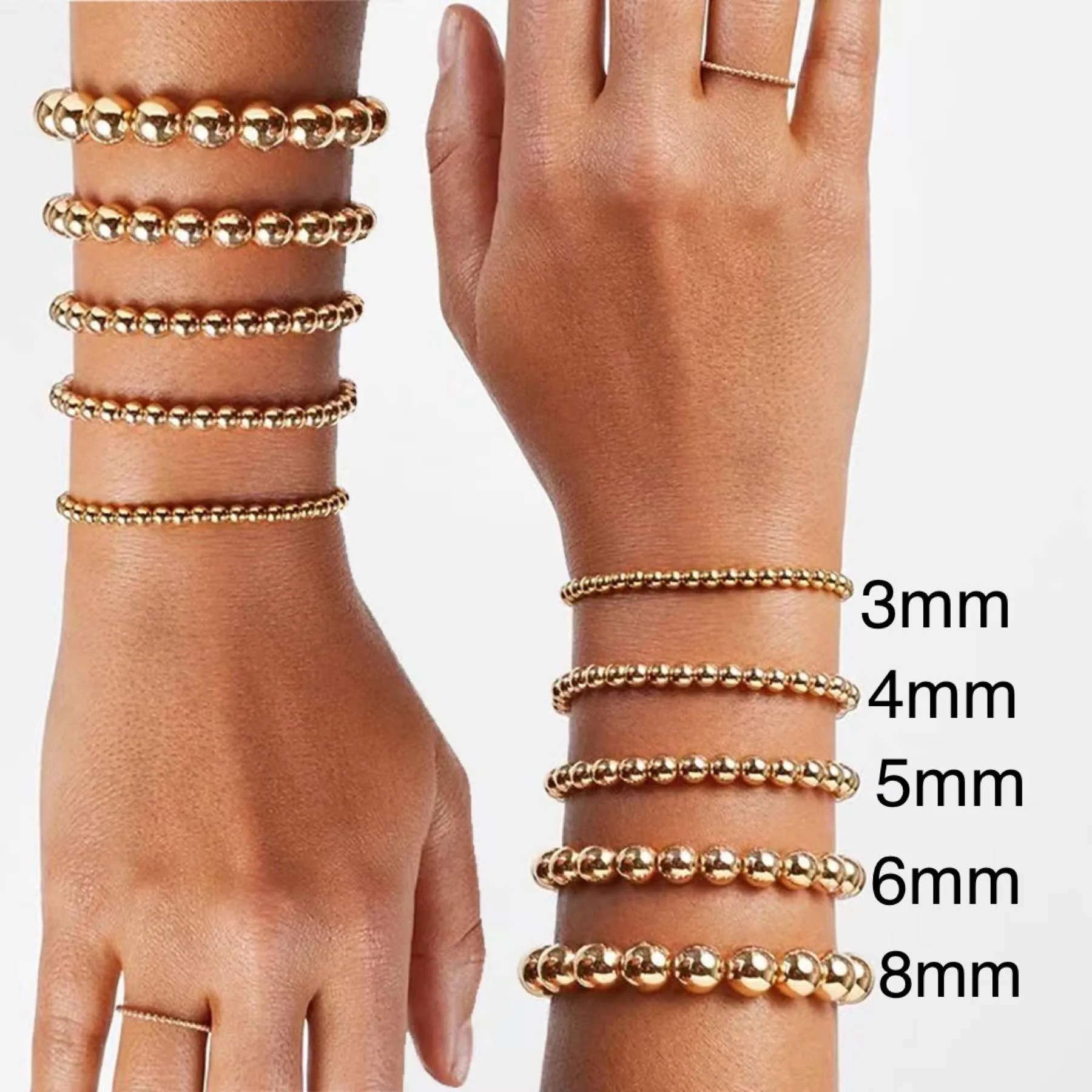 Gold Bead Bracelet