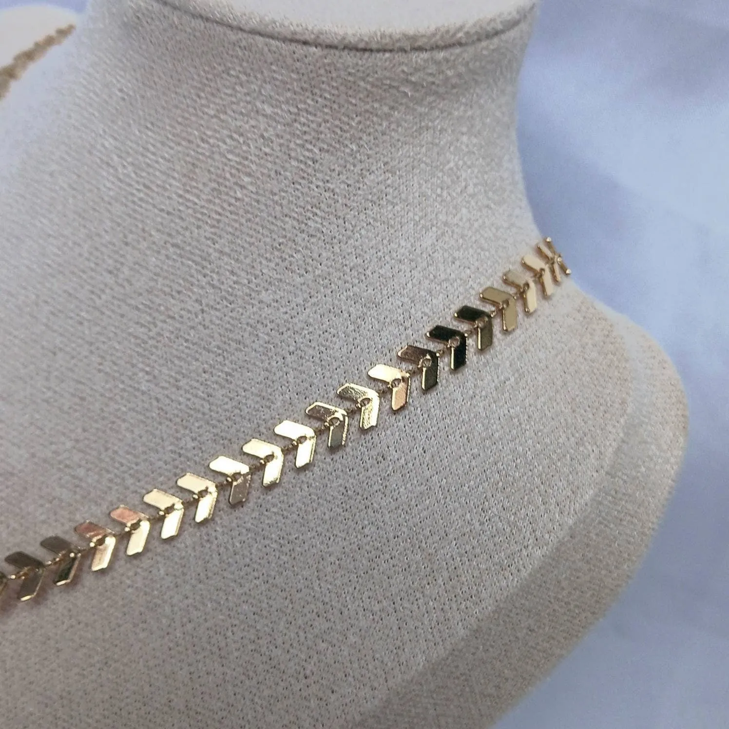 Gold Beaded Choker Necklace - Gold Necklaces,Pink Beaded Necklaces,Pink Necklace,Gold Jewellery In The UK,Gold Choker Necklaces In The UK