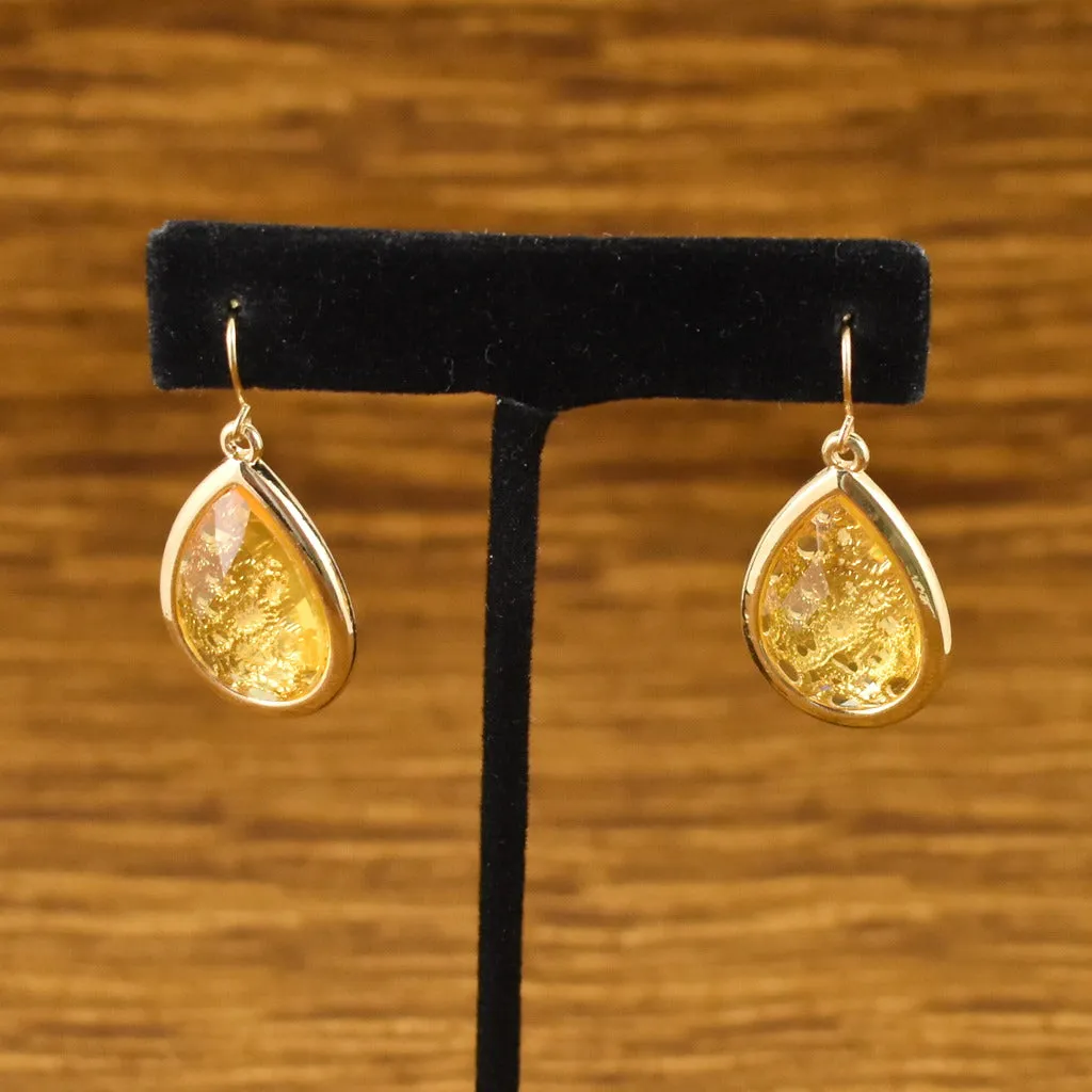 Gold Honeycomb Earrings