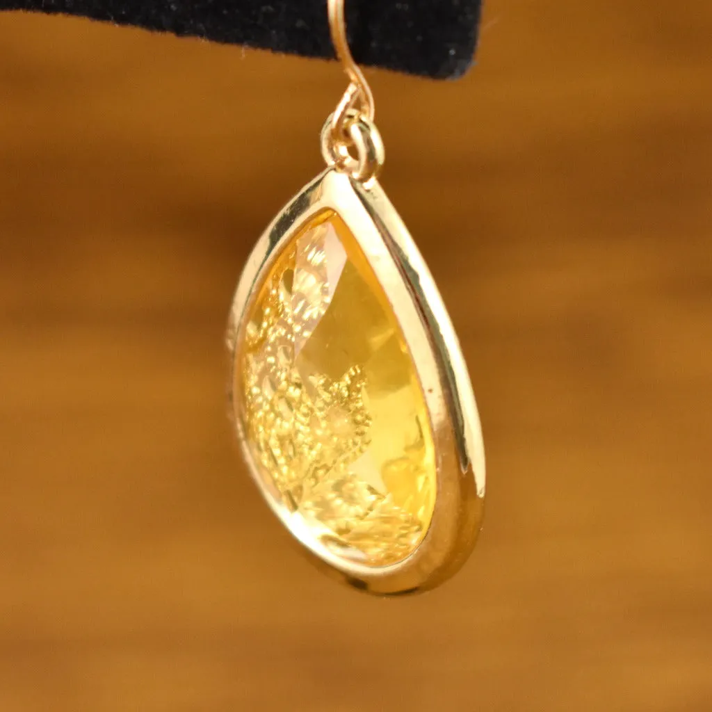 Gold Honeycomb Earrings