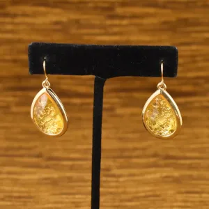 Gold Honeycomb Earrings
