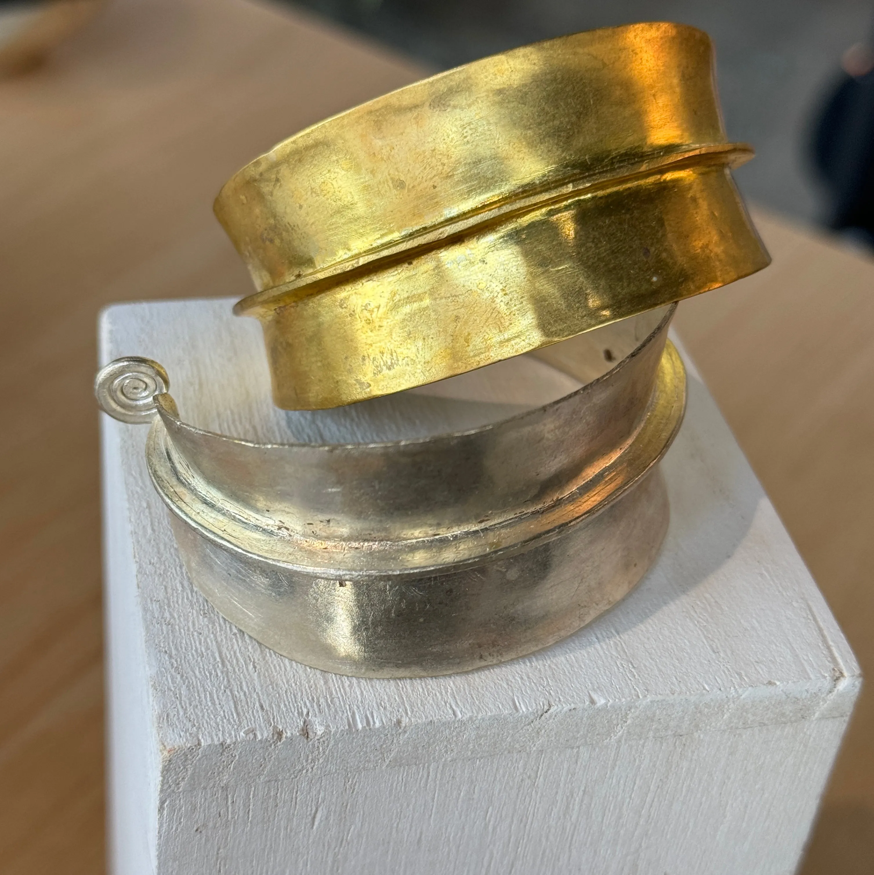 Gold or Silver Pamoja Cuff Bracelets - Bahaari