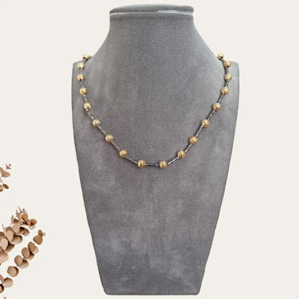 Gold Pearl Necklace