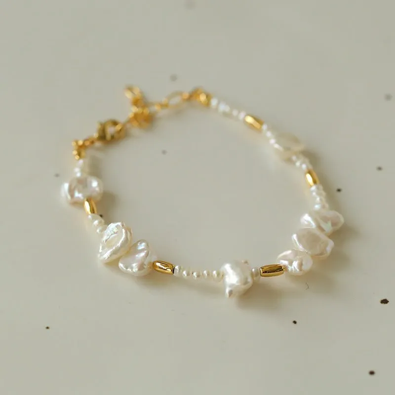 Golden Fusion Baroque Pearl Necklace