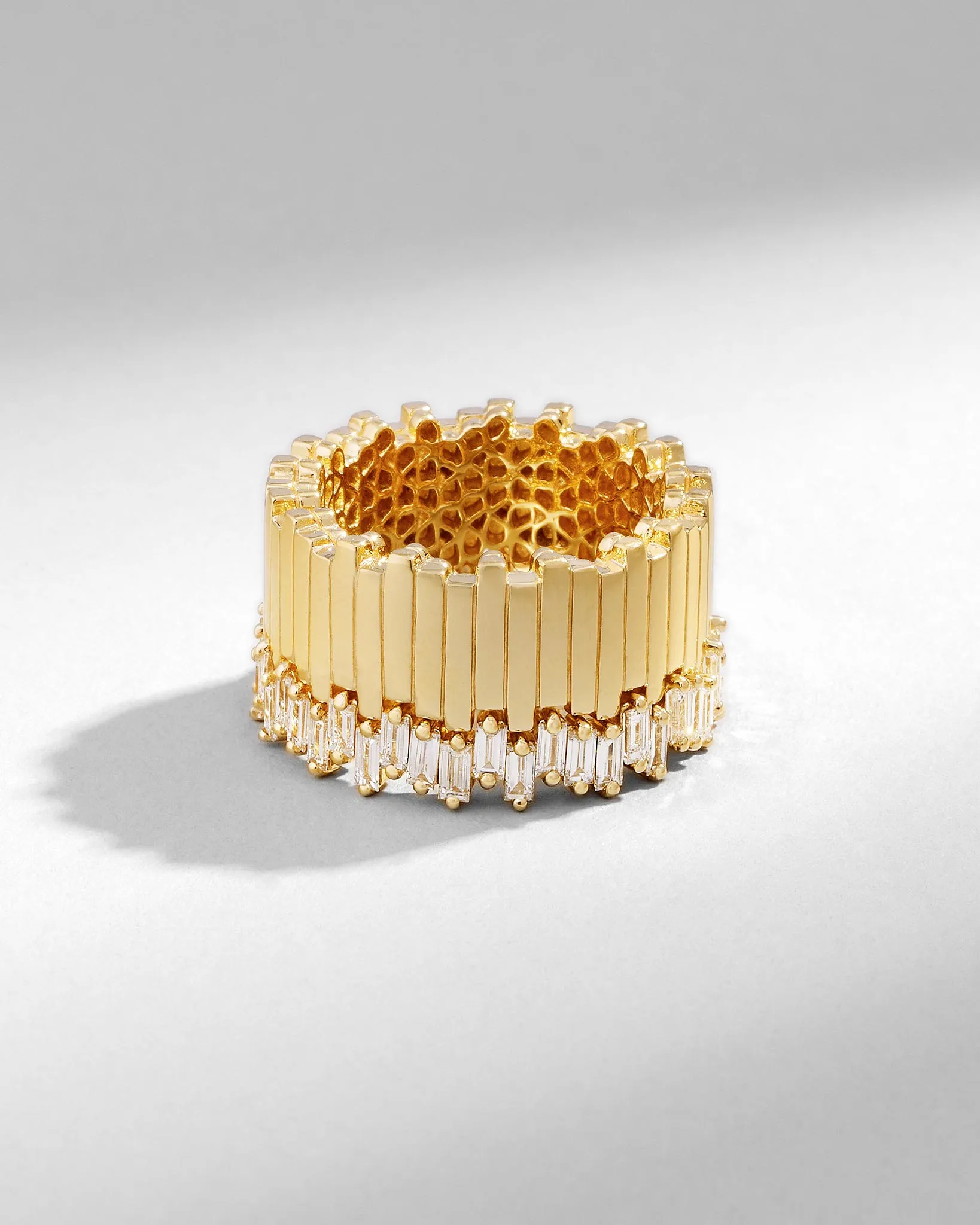 Golden Milli Stacker Diamond Eternity Band