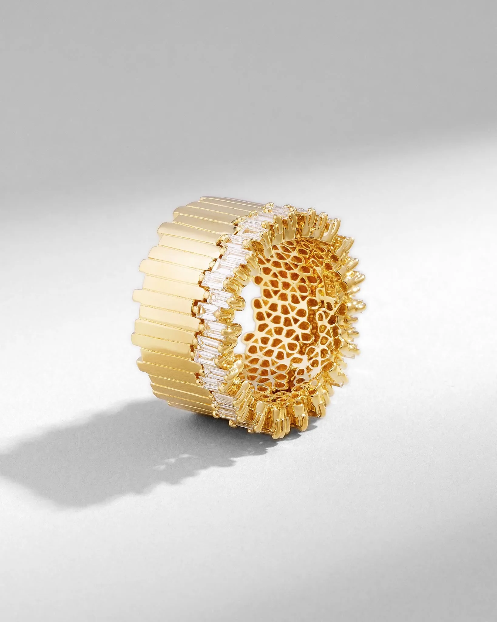 Golden Milli Stacker Diamond Eternity Band