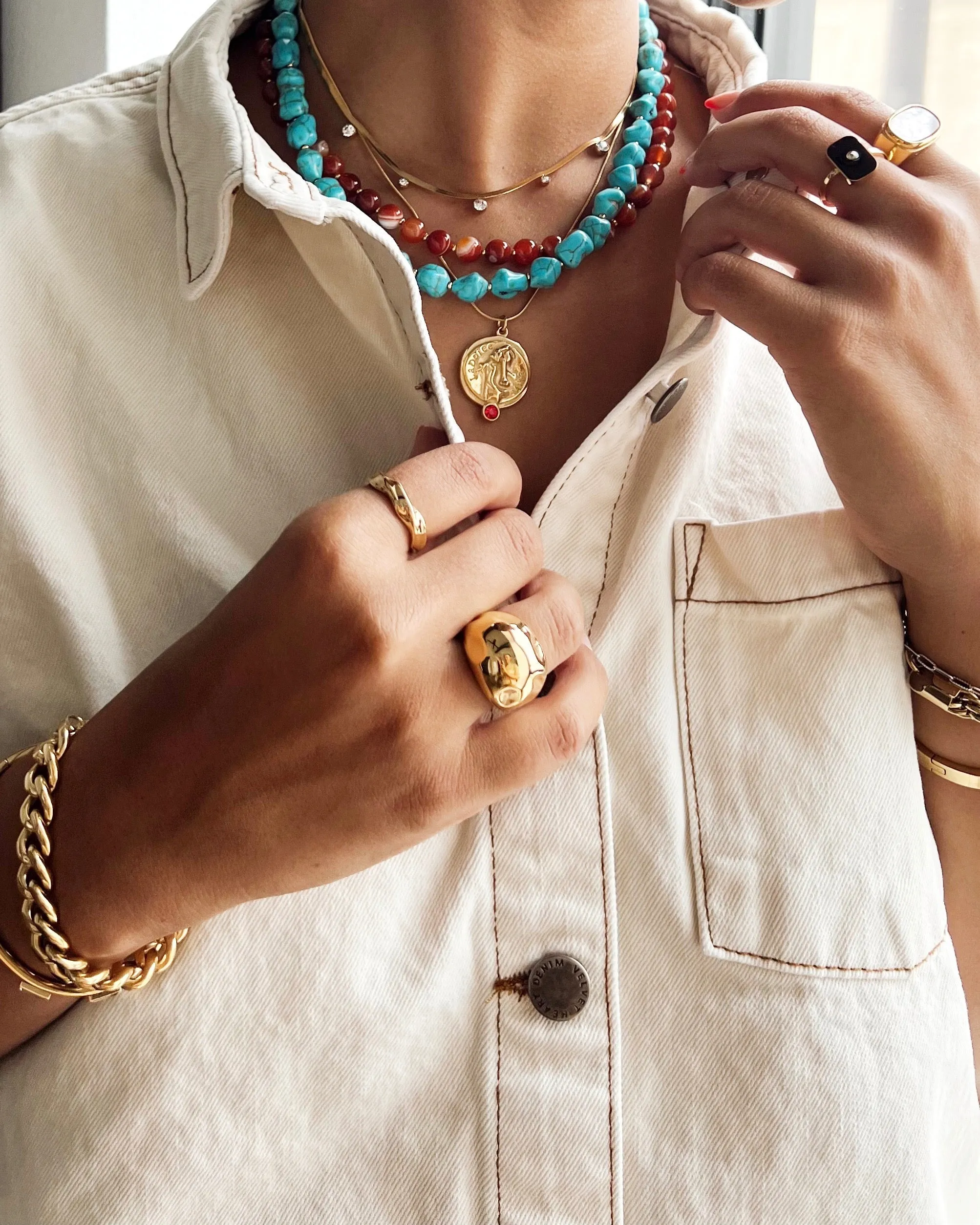 Harper Beaded Necklace || Choose Color