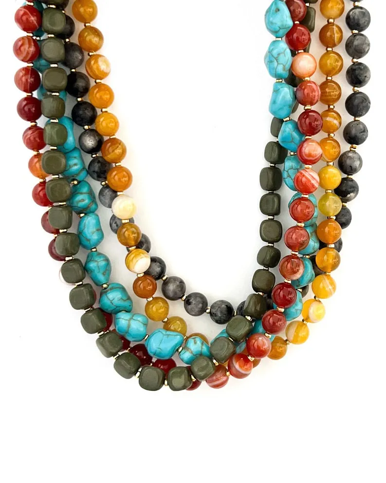 Harper Beaded Necklace || Choose Color