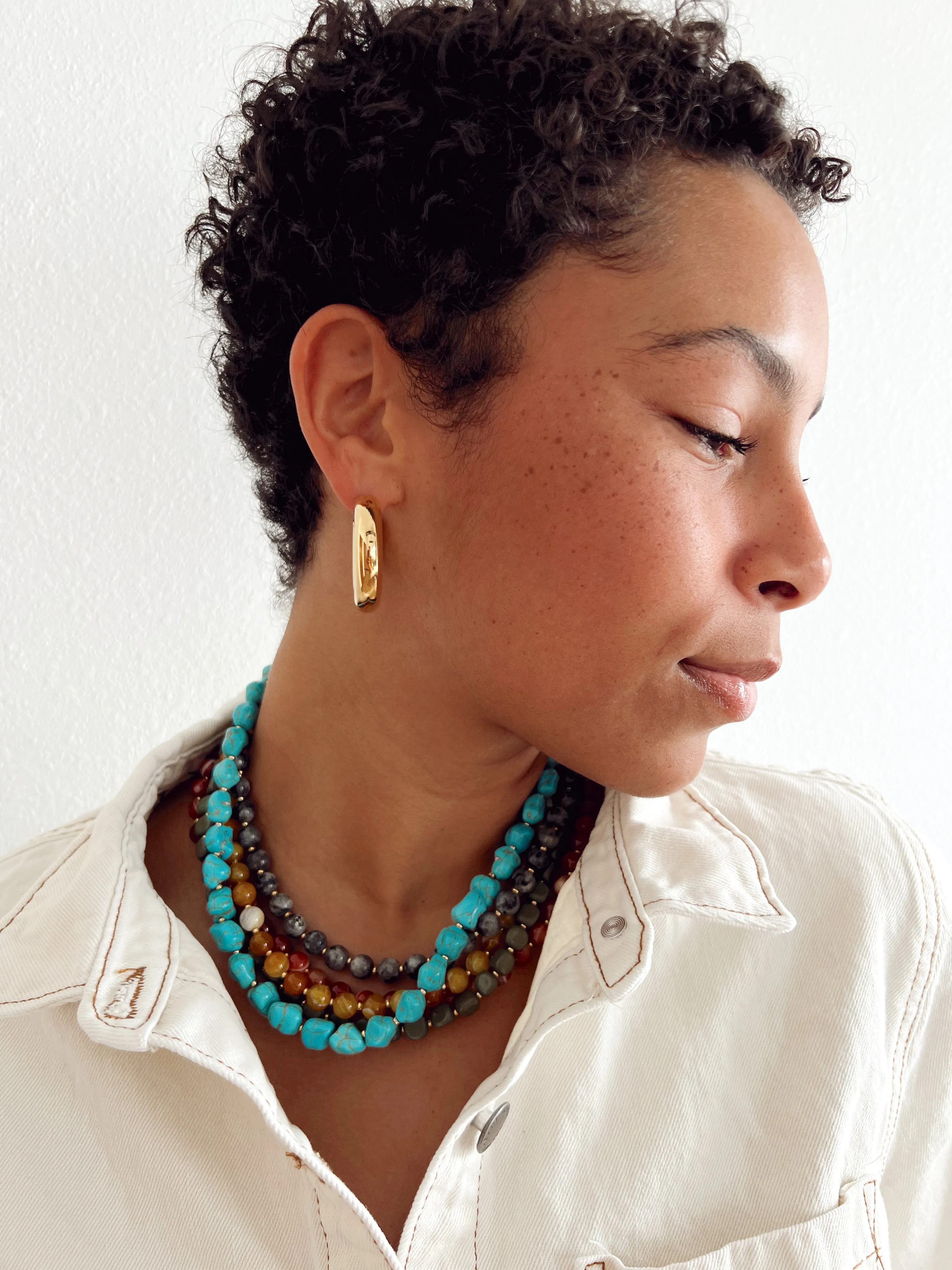 Harper Beaded Necklace || Choose Color