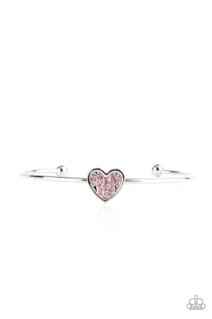 Heart of Ice Pink Paparazzi Bracelet
