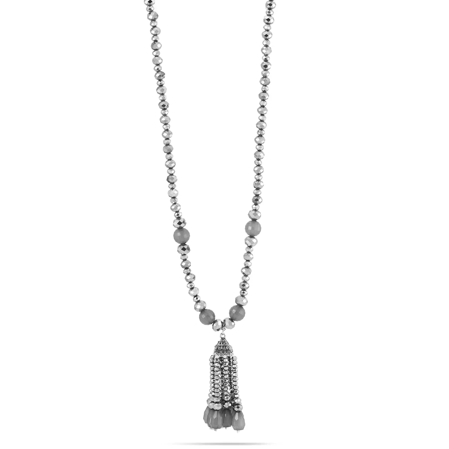HEMATITE GREY  NECKLACES #SWR-CP3312 (EC1/EB1)