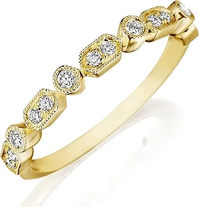 Henri Daussi Pave Diamond Wedding Band