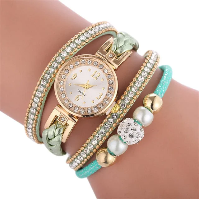 High Quality Beautiful Fashion Women Bracelet Watch Ladies Watch Casual Round Analog Quartz Wrist Bracelet Watch For Women Clock