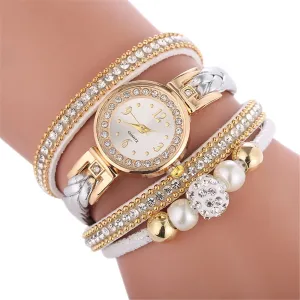 High Quality Beautiful Fashion Women Bracelet Watch Ladies Watch Casual Round Analog Quartz Wrist Bracelet Watch For Women Clock