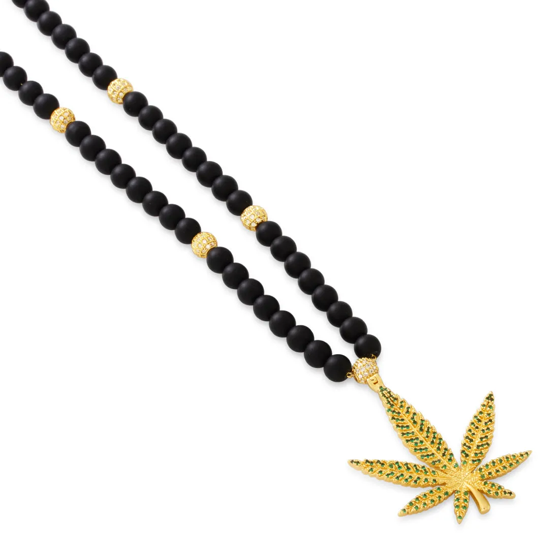 High Rise Cannabis Leaf Necklace