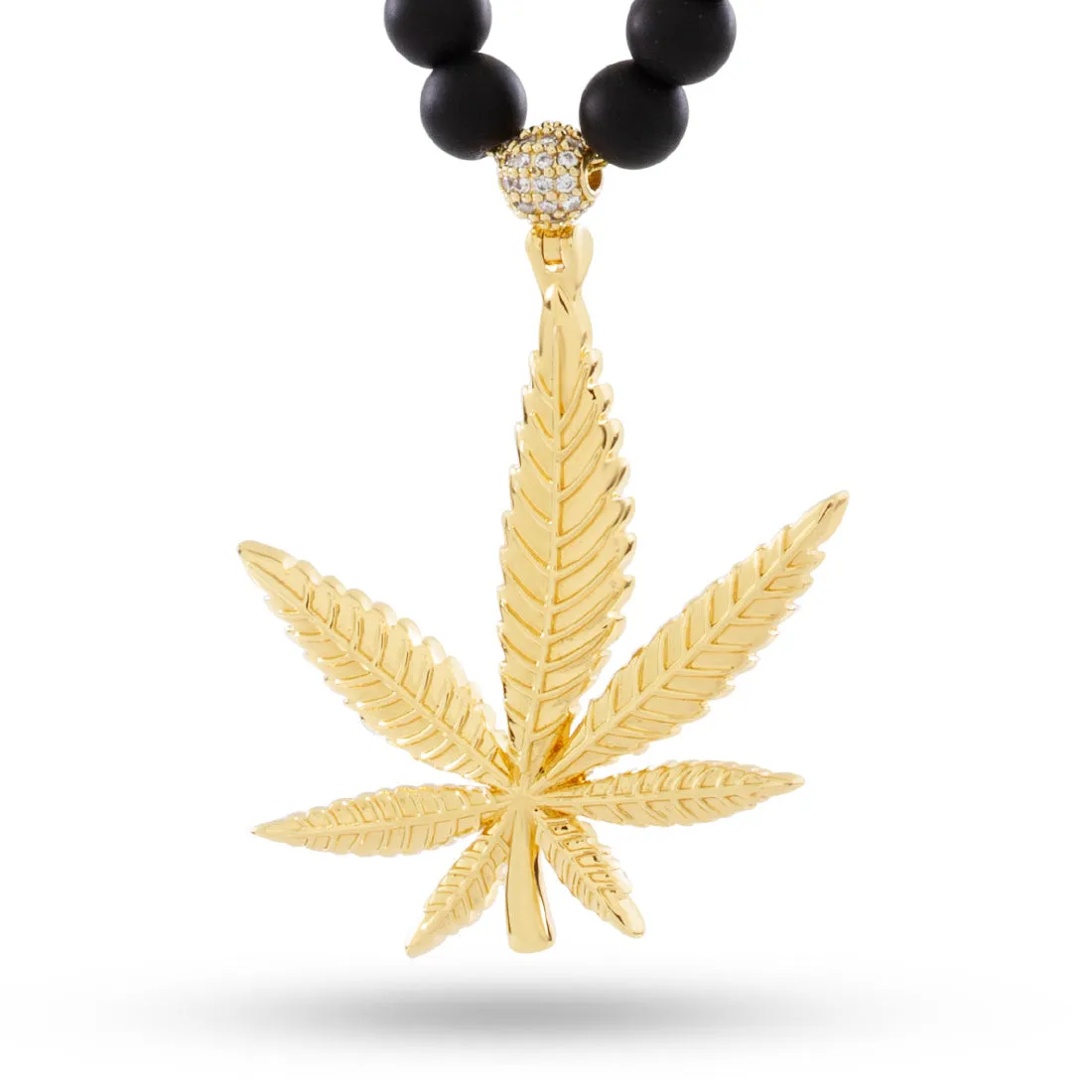 High Rise Cannabis Leaf Necklace