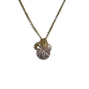 Hillberg & Berk Sterling Silver Gold Tone Cyber Sparkle Ball Cluster Pendant